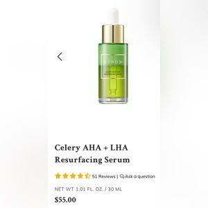 BYROE New York - celery AHA+LHA resurfacing serum